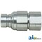 A & I Products Flat Hydraulic Coupler Plug, Male, 1/2" NPT 6" x4" x1" A-FF5028FP-A - alternate 3
